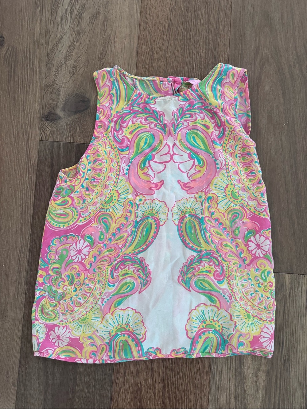 Lilly Pulitzer Multicolor Paisley Tank Top - Pink, Green, Yellow